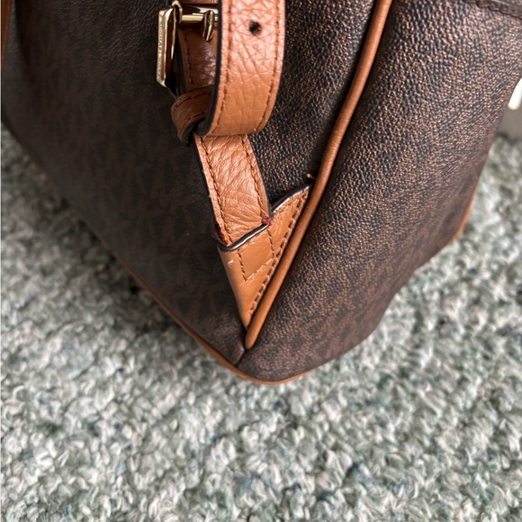 Michael Kors Abbey Brown/acorn medium  studded backpack - Picture 14 of 14